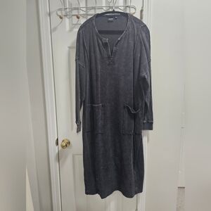 Universal Thread Charcoal Long Sleeve Dress